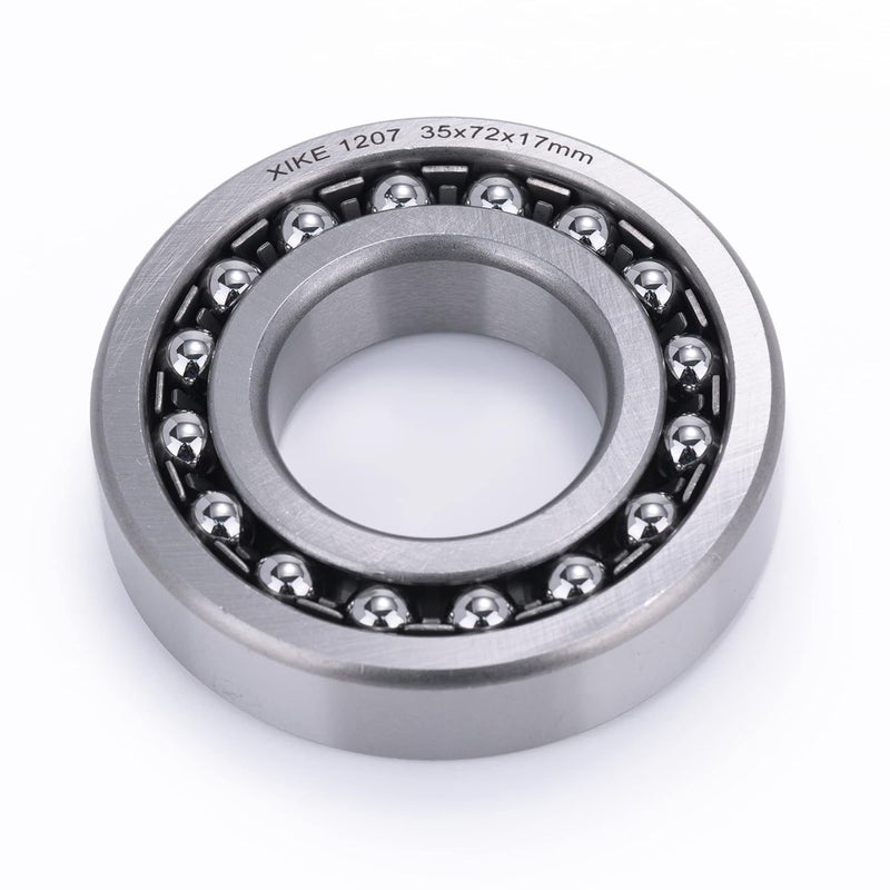 Xike 1 Pcs 1207 Self-Aligning Ball Bearings 35x72x17mm, Open and Chrome Steel Fits DIY/Fans/Industrial/Agriculture/Pulp/Paper/Beverage/Textile/Material Handling Machinery. - Image 5